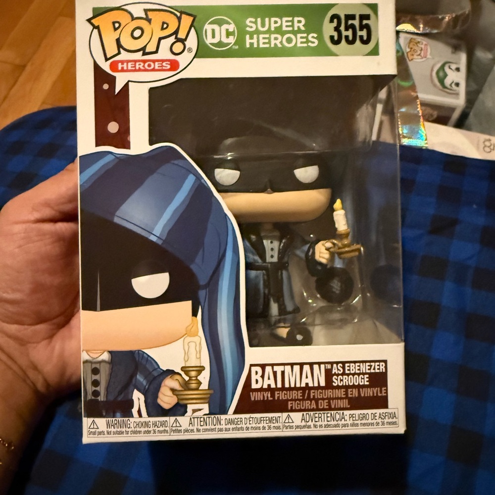 Funko Pop Heroes Blue and Black Figure